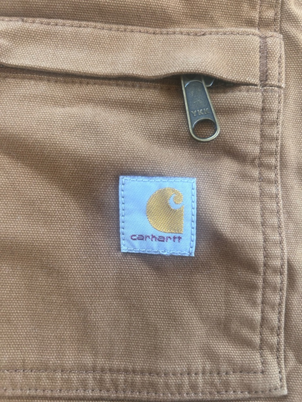 Carhartt Rugged Flex Relaxed Fit Canvas Shortall Women Xl Brown - Picture 2 of 6
